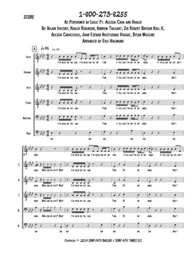1-800-273-8255 W/juanes (arr. Eric Hagmann)