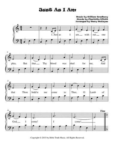Just As I Am (arr. Mary McCayne)
