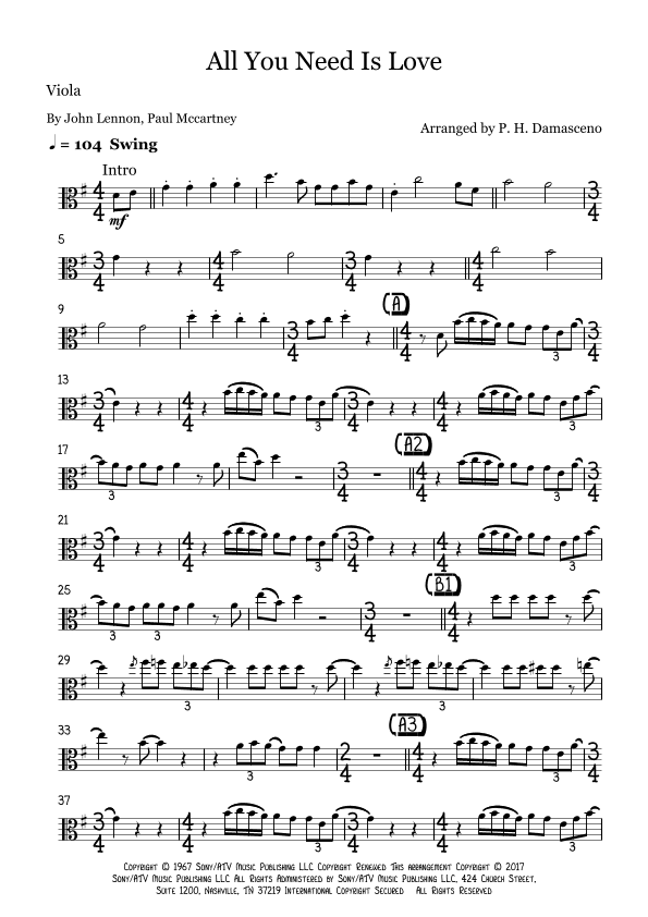 All You Need Is Love (arr. P.H. Damasceno)