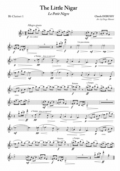 The Little Nigar for Clarinet Quartet (arr. Diego Marani)