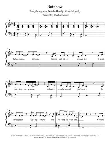 Rainbow (arr. Carolyn Medrano)