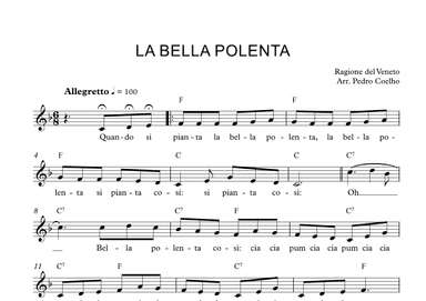 La bella polenta (arr. Pedro Coelho)