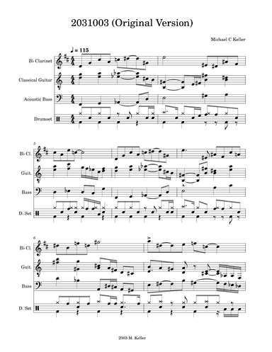 2031003 (Original Version) - Score Only