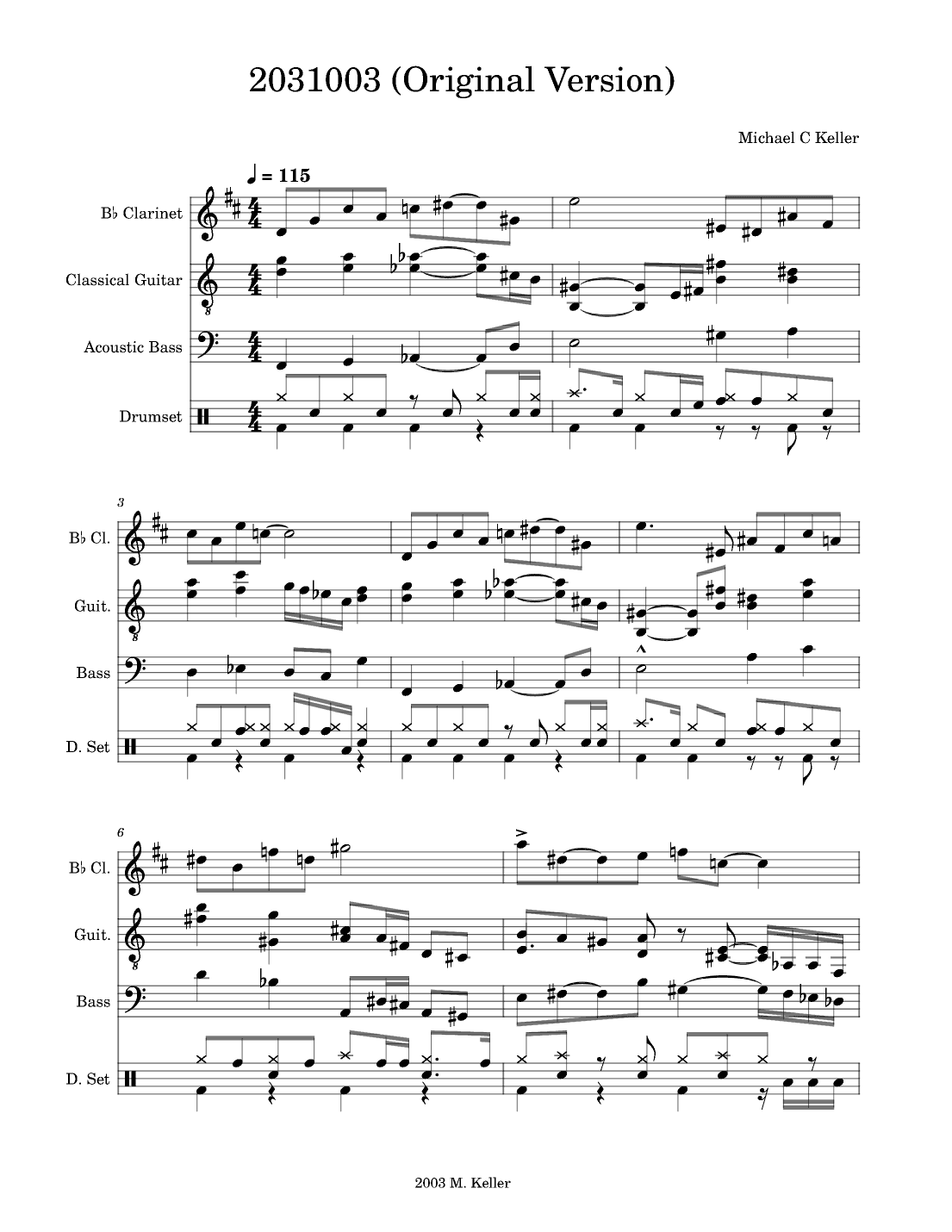 2031003 (Original Version) - Score Only