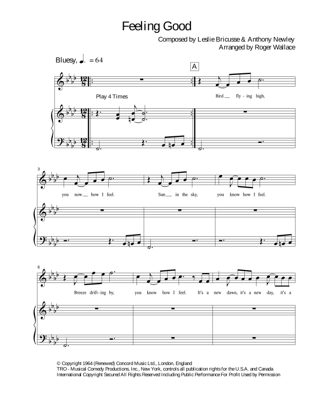 Feeling Good (arr. Roger Wallace)