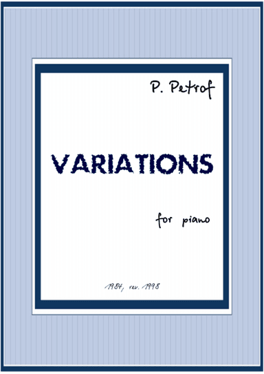 Variations for piano