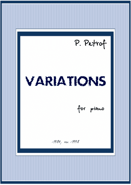 Variations for piano
