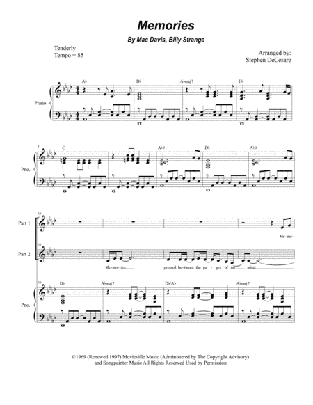 Memories (arr. Stephen DeCesare)