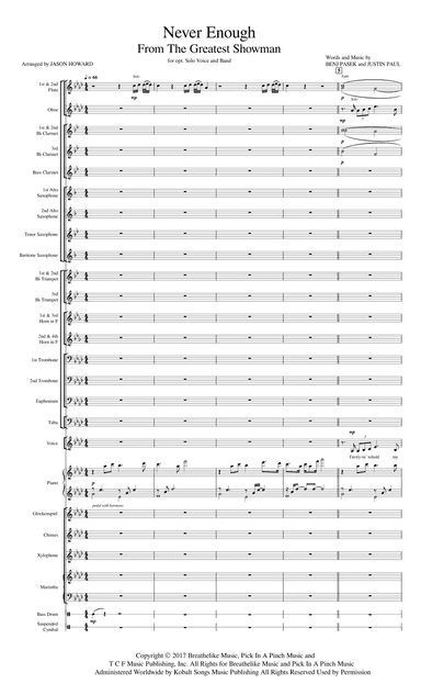 Never Enough (arr. Jason Howard)