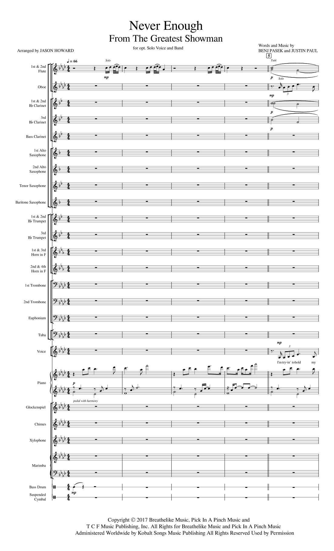 Never Enough (arr. Jason Howard)