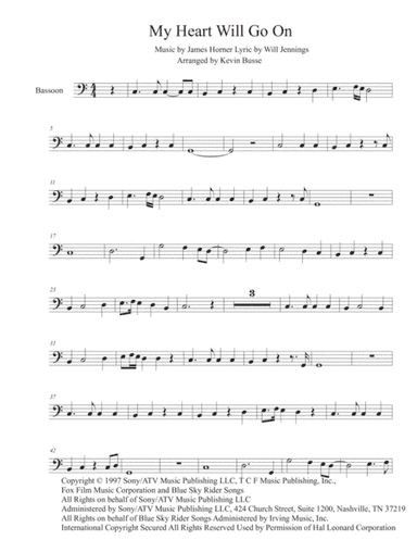 My Heart Will Go On (Love Theme from Titanic) (arr. Kevin Busse)