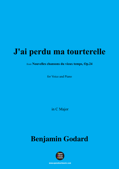 B. Godard-J'ai perdu ma tourterelle,in C Major (arr. OSM Press)