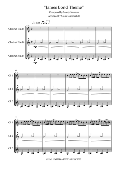 James Bond Theme (arr. Claire Summerbell)
