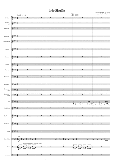 Lido Shuffle (arr. Daryl McKenzie)