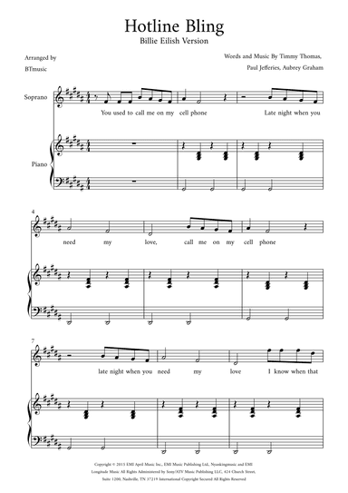 Hotline Bling (arr. BTmusic)
