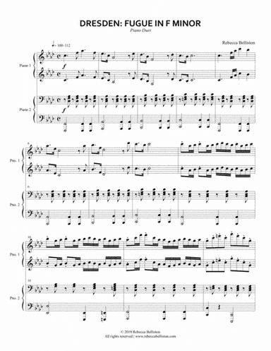 Dresden: Fugue in F minor