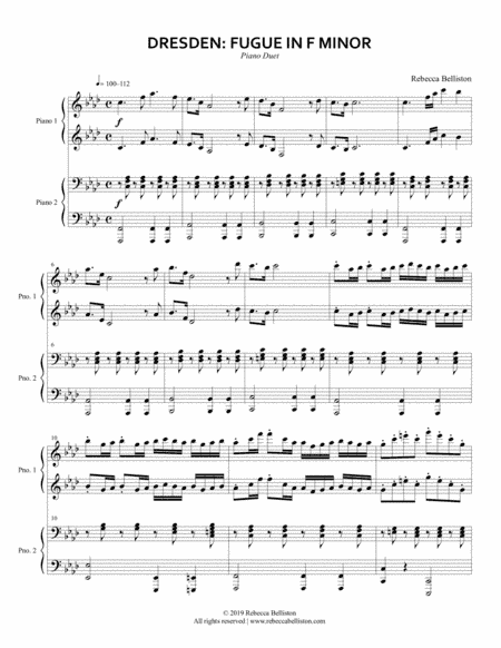 Dresden: Fugue in F minor
