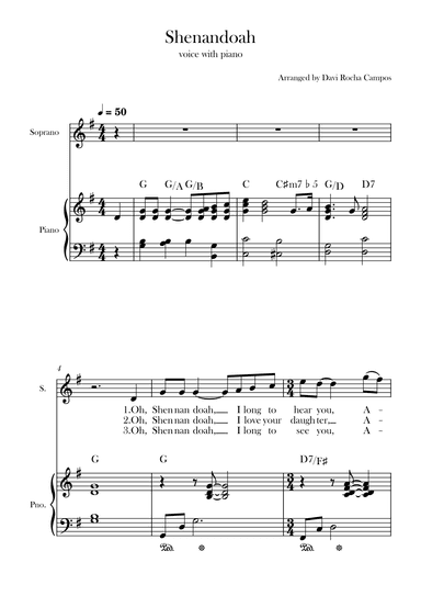 Shenandoah (arr. Davi Rocha Campos)
