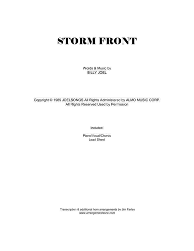 Storm Front (arr. Jim Farley www.arrangementsone.com)