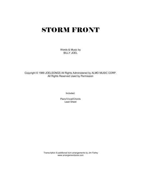 Storm Front (arr. Jim Farley www.arrangementsone.com)