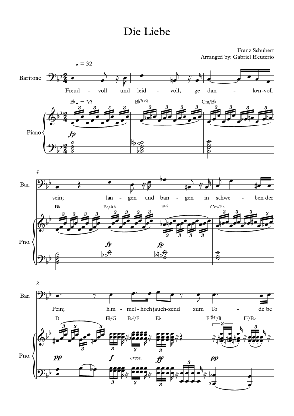 Die Liebe (arr. Gabriel Eleutério)