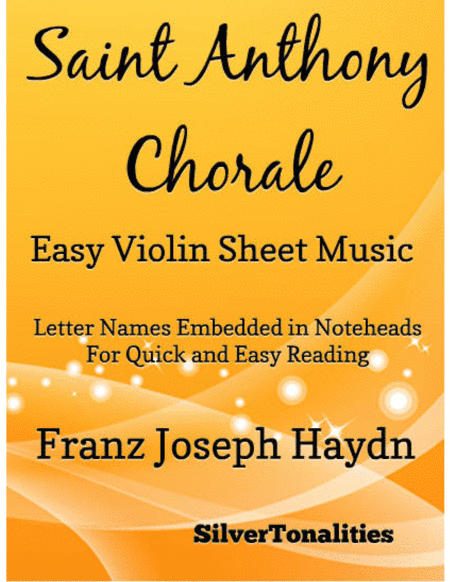 Saint Anthony Chorale Easy Violin Sheet Music (arr. SilverTonalities)