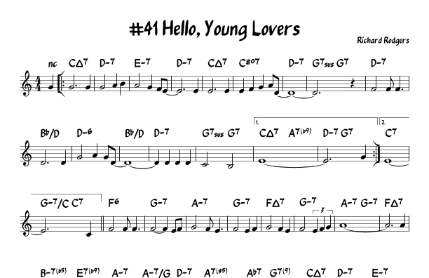 Hello, Young Lovers (arr. John Fries)