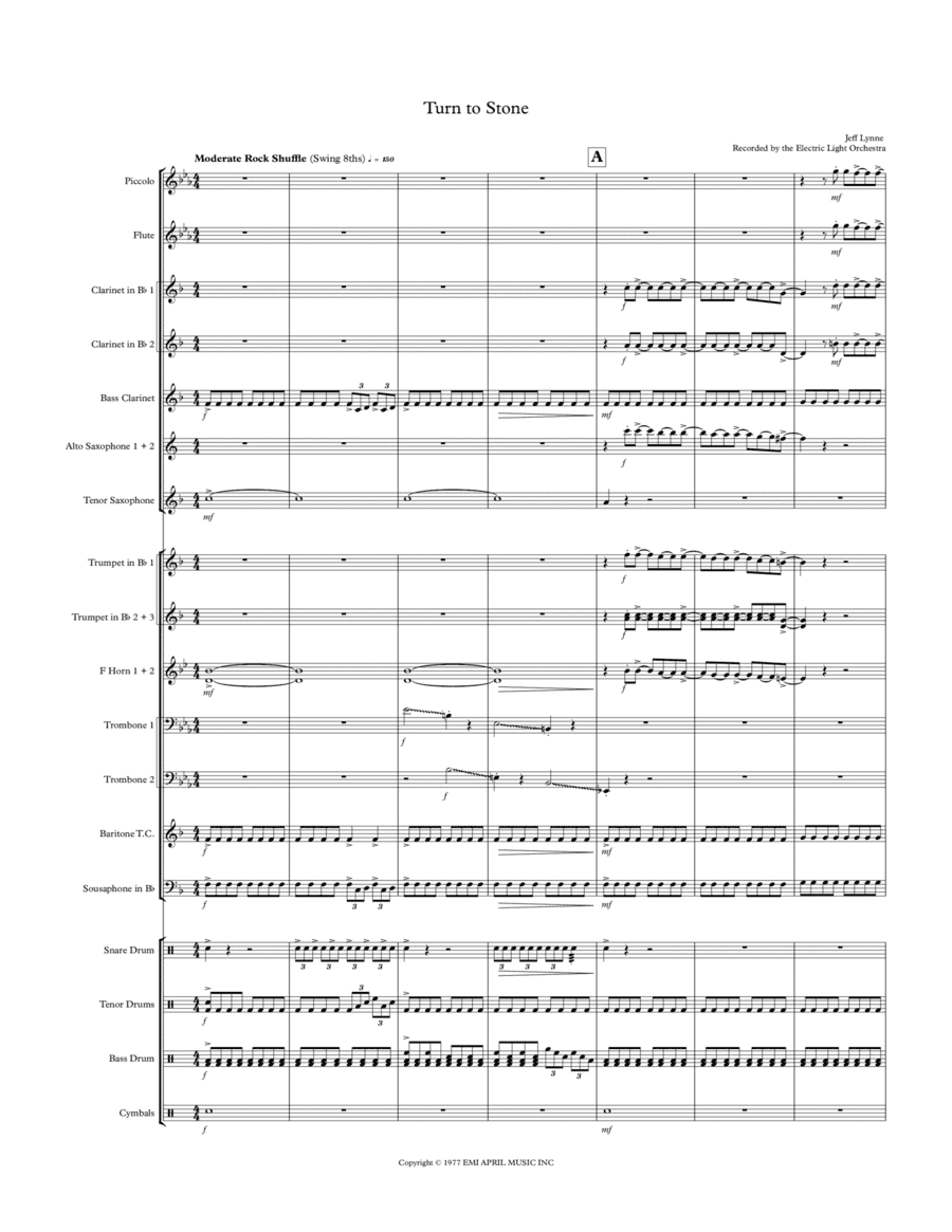 Turn To Stone (arr. Tyler Bouque)