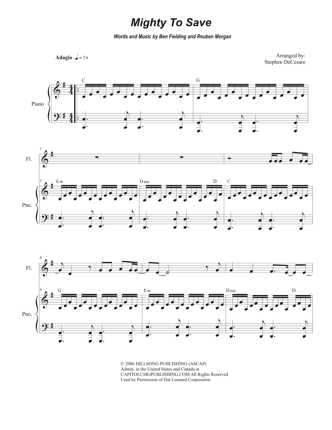 Mighty To Save (arr. Stephen DeCesare)