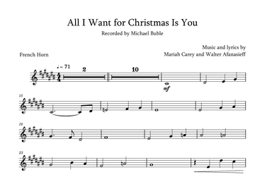All I Want For Christmas Is You (arr. David Lartey)