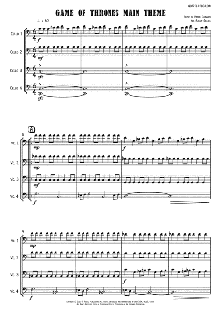 Game Of Thrones (arr. Alison Gillies)