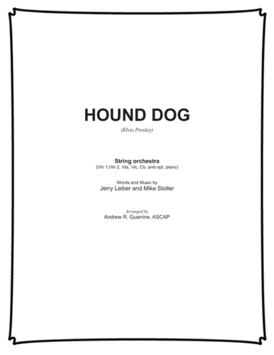Hound Dog (arr. Andrew R. Guarrine)