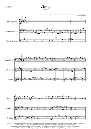 Clarity (arr. Fabio Britto)