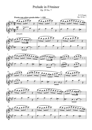 Prelude in F# minor Op. 29 No. 7