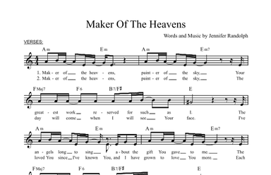 Maker Of The Heavens