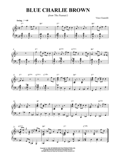 Blue Charlie Brown (arr. Flavio Regis Cunha)