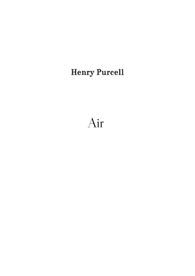 Air - Henry Purcell (arr. Stenio Caixeta)