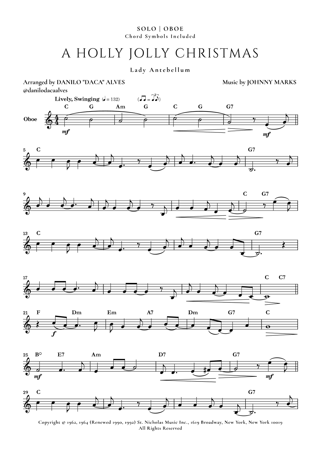 A Holly Jolly Christmas (arr. Danilo “Daca” Alves)