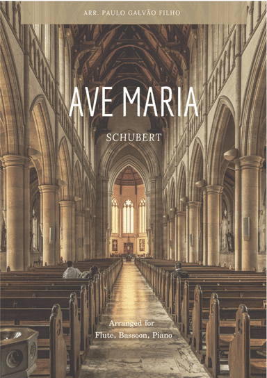 AVE MARIA - SCHUBERT - WIND PIANO TRIO (FLUTE, BASSOON & PIANO) (arr. Paulo Galvão Filho)