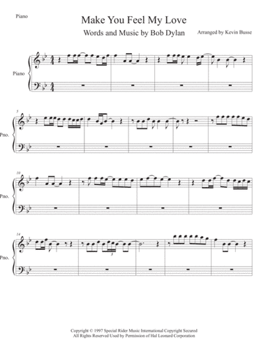 Make You Feel My Love (arr. Kevin Busse)