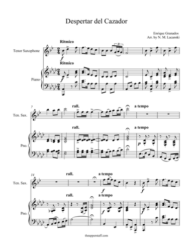 Despertar del Cazador (arr. Nick Lacanski)