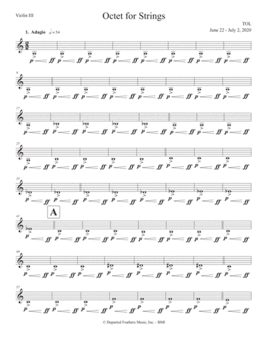 Octet for Strings (2020) violin III part