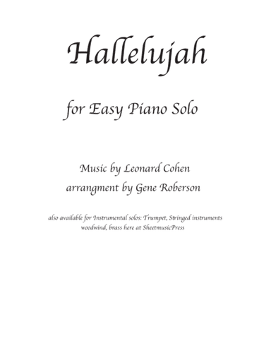 Hallelujah (arr. Gene Roberson)