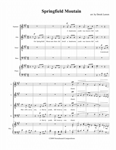 Springfield Mountain (arr. Derek Larson)