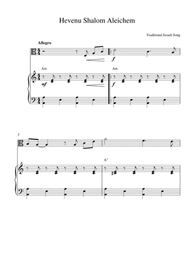Hevenu Shalom Aleichem (arr. Kaiserin Rebecca)