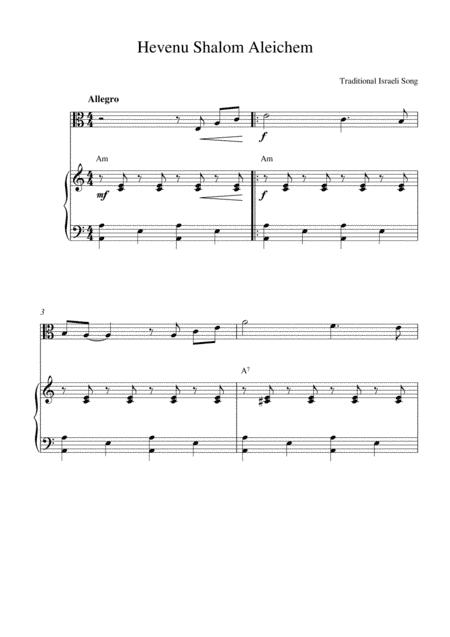 Hevenu Shalom Aleichem (arr. Kaiserin Rebecca)