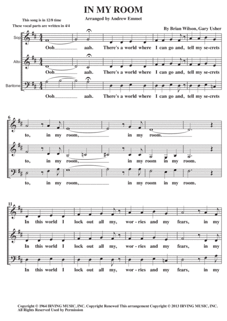 In My Room (arr. Andrew Emmet)