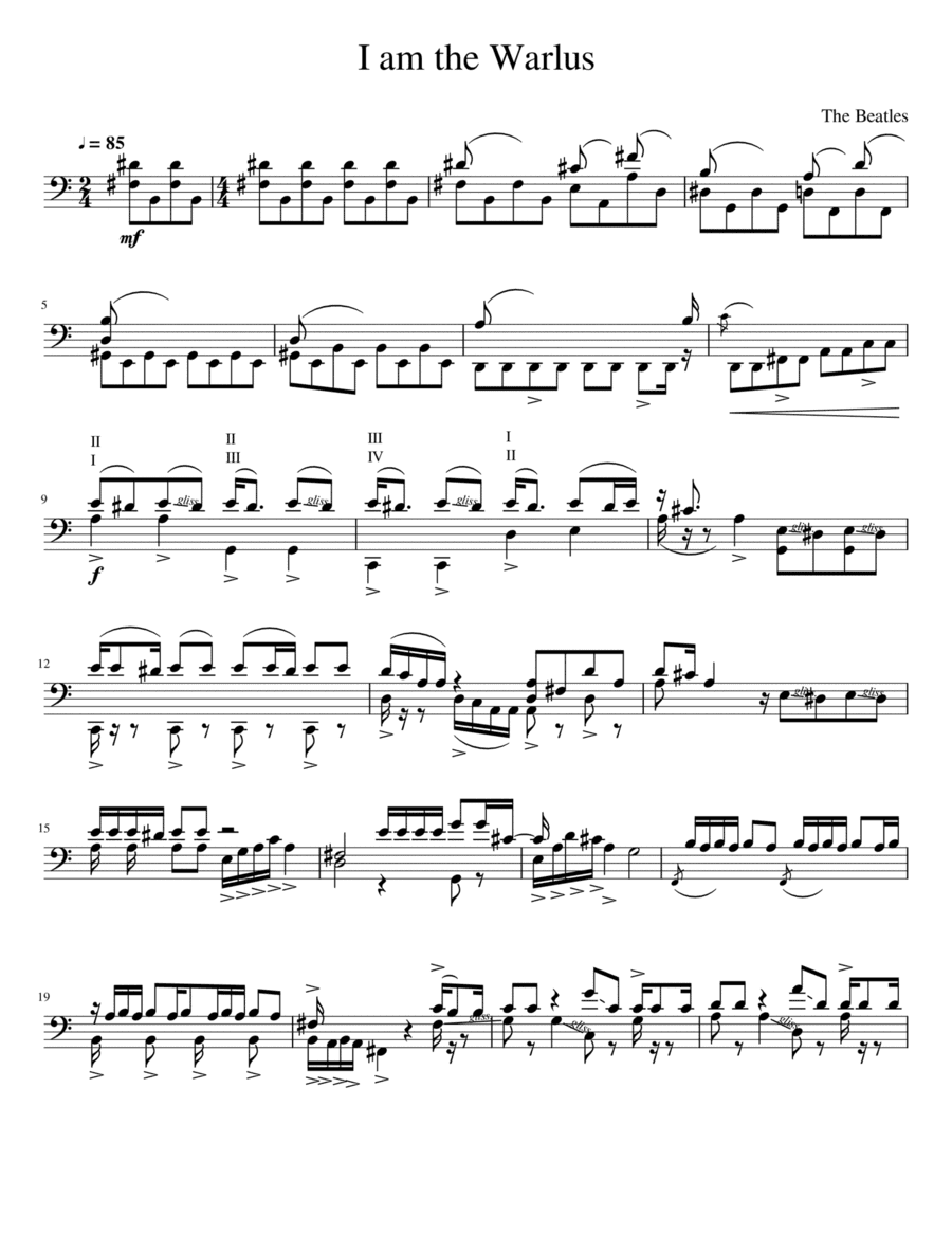 I Am The Walrus (arr. Gabriel Farías Ravanal)