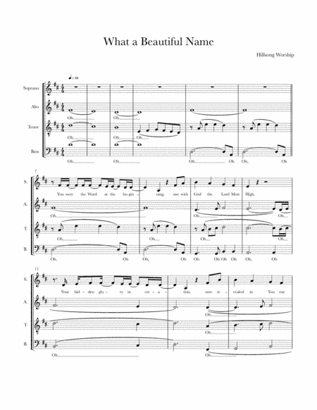 What A Beautiful Name (arr. S McLoughlin)