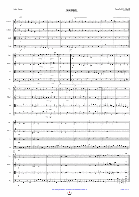 Sarabande (arr. Josef STASTNY)